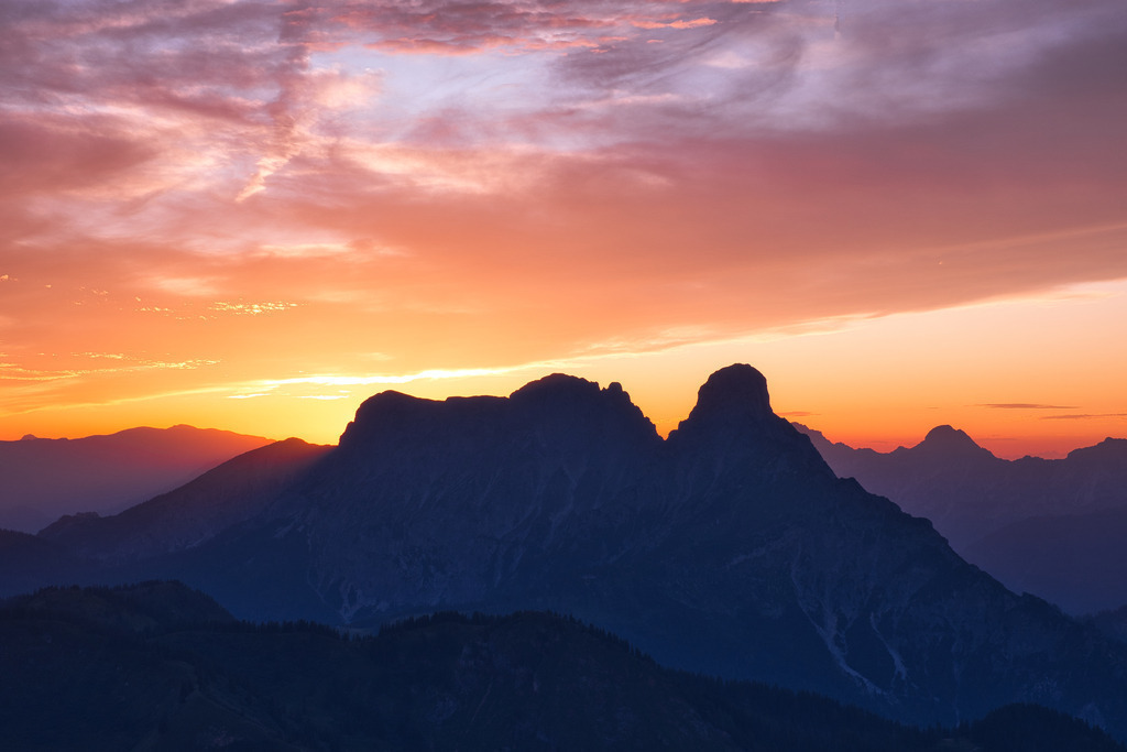 Sonnenuntergang im Paltental | walter-wagner-fotografie