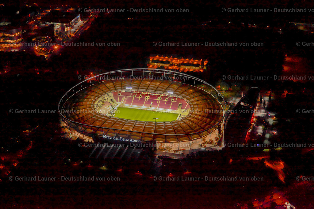 3081251 | Mercedes-Benz-Arena, Stuttgart, Nachtaufnahme