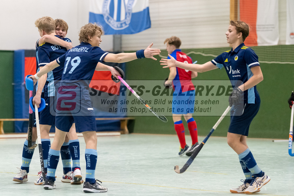 SFE_20230304_0023 | Deutsche Meisterschaft Männliche U16 Halle 2023 am 04.03.2023 in Köln (KTHC Stadion Rot-Weiss Köln Tennis and Hockey Club), Photo: Stephan Fehrmann 2022 (Sports-Gallery)