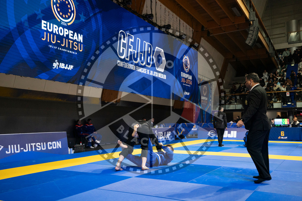 20240119PBB1190 | Fighters compete during the IBJJF European Championship in Paris, France, on January 19, 2024.