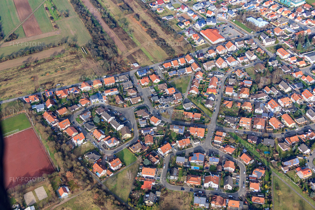 Im Nonnenwaldeck | Luftbild: Im Nonnenwaldeck in Lingenfeld im Bundesland Rheinland-Pfalz in Deutschland. Foto: IMG_61720.jpg vom 18.01.2014 durch Werner Riehm/FLY-FOTO.de - Realisiert mit Pictrs.com