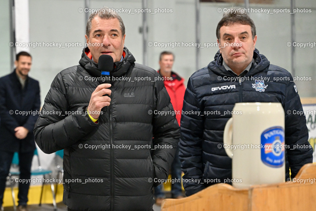 ESC Soccerzone Steindorf 50 Jahr Feier 26.2.2023 | Landtagsabgeordneter Kärnten Christof Seymann, Obmann ESC Steindorf Hans Tschernutter