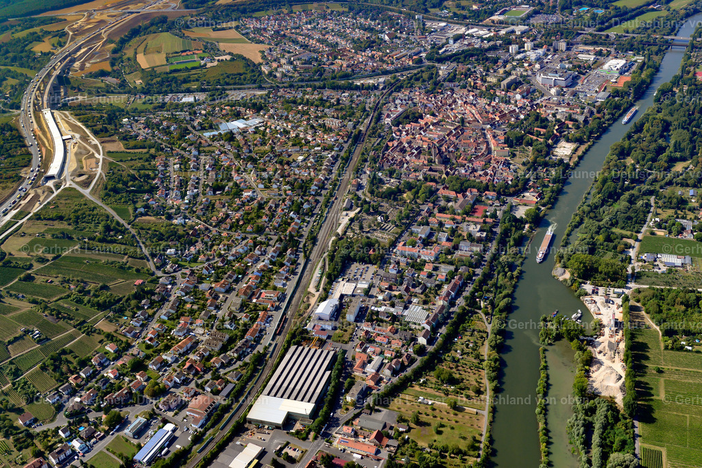 3650692 | HEIDINGSFELD 13.09.2016 Stadtansicht des Innenstadtbereiches  in Heidingsfeld im Bundesland Bayern, Deutschland // City view on down town  in Heidingsfeld in the state Bavaria, Germany Foto: Gerhard Launer
