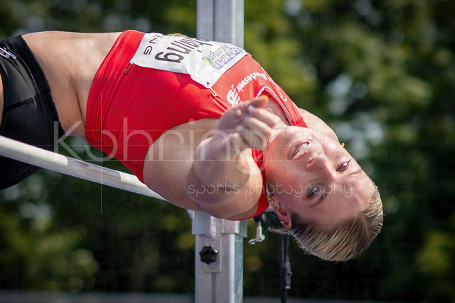 Multisport Event; Ratingen, 27.06.2026 | RATINGEN, GERMANY - JUNE 27, 2026 : Marie Dehning (GER / Germany) competing in the heptathlon’s high jump during the Multisport Event at Stadion Ratingen on June 27, 2026 in Ratingen, Germany.