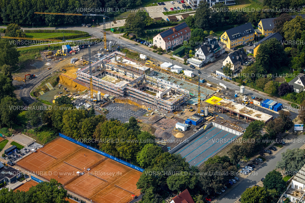 Kamen230900879 | Luftbild, Baustelle und Neubau Sesekebad, Kamen, Ruhrgebiet, Nordrhein-Westfalen, Deutschland