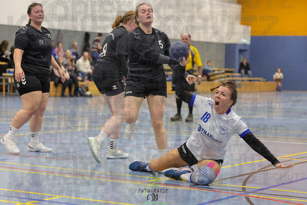 Frauen 2. Bezirksklasse, SG Rechtenbach - HSG Kleenheim/Langgöns III | Frauen 2. Bezirksklasse, SG Rechtenbach - HSG Kleenheim/Langgöns III am 16.11.2024 in Rechtenbach (Sporthalle Rechtenbach)Photo © 2024 - Jörg Heinrich - Realisiert mit Pictrs.com