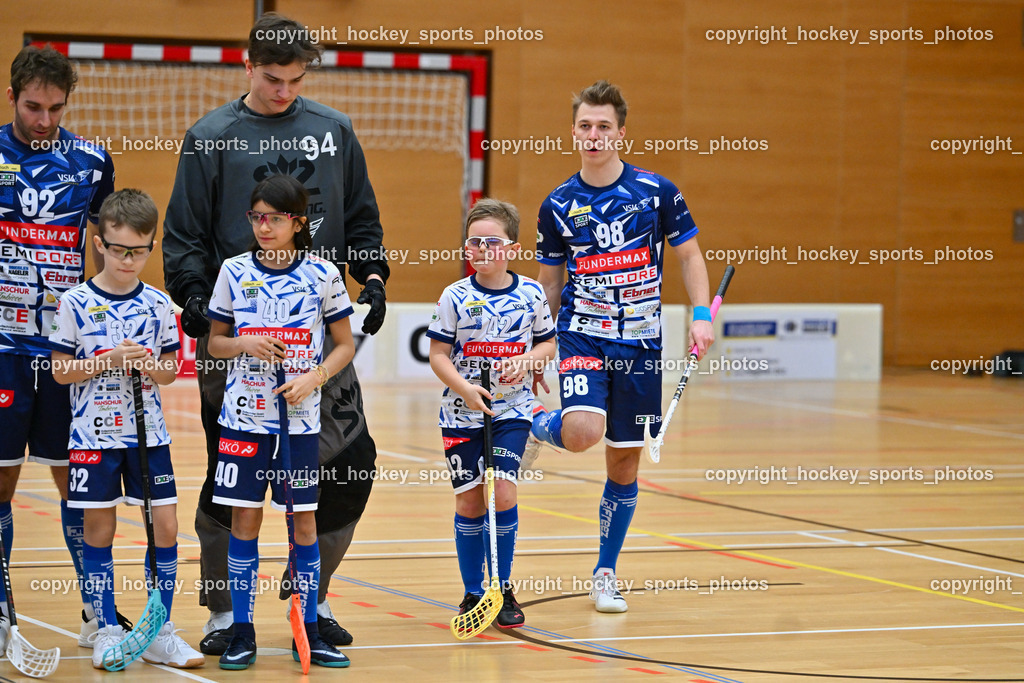 VSV Unihockey vs. KAC Floorball 4.2.2023 | #94 Karl Dorfer, #98 Marco Tschemernjak