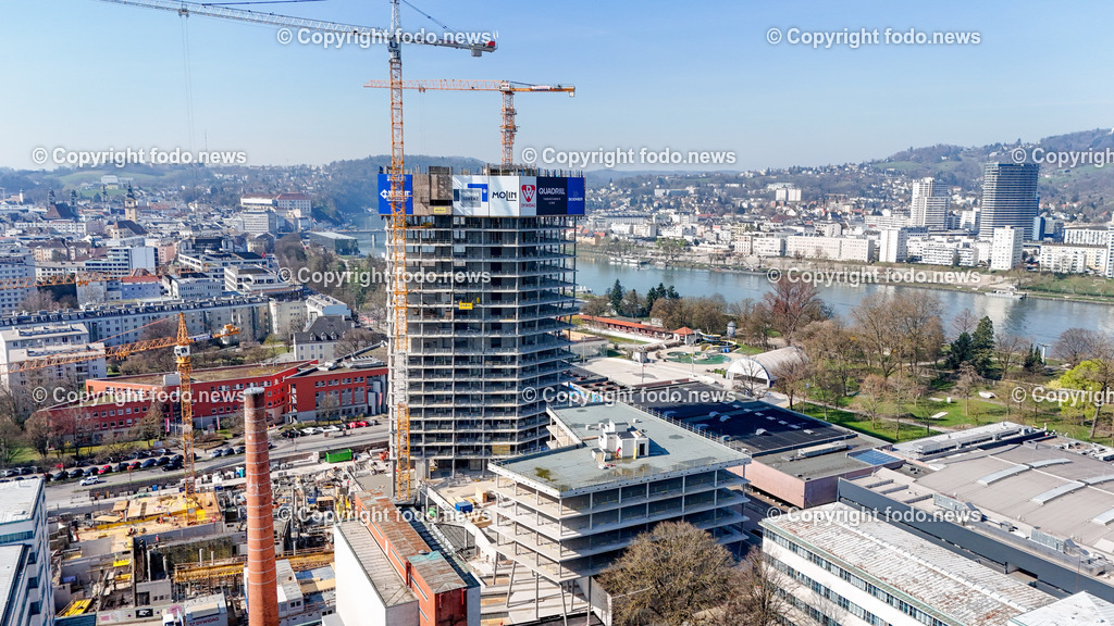Tabakfabrik_ Quadrill_ Baustelle_ 20.03.2024-7 | 20.03.2024, Tabakfabrik Linz, AUT, Quadrill, im Bild Quadrill, Baustelle, Gebauede, Drohne