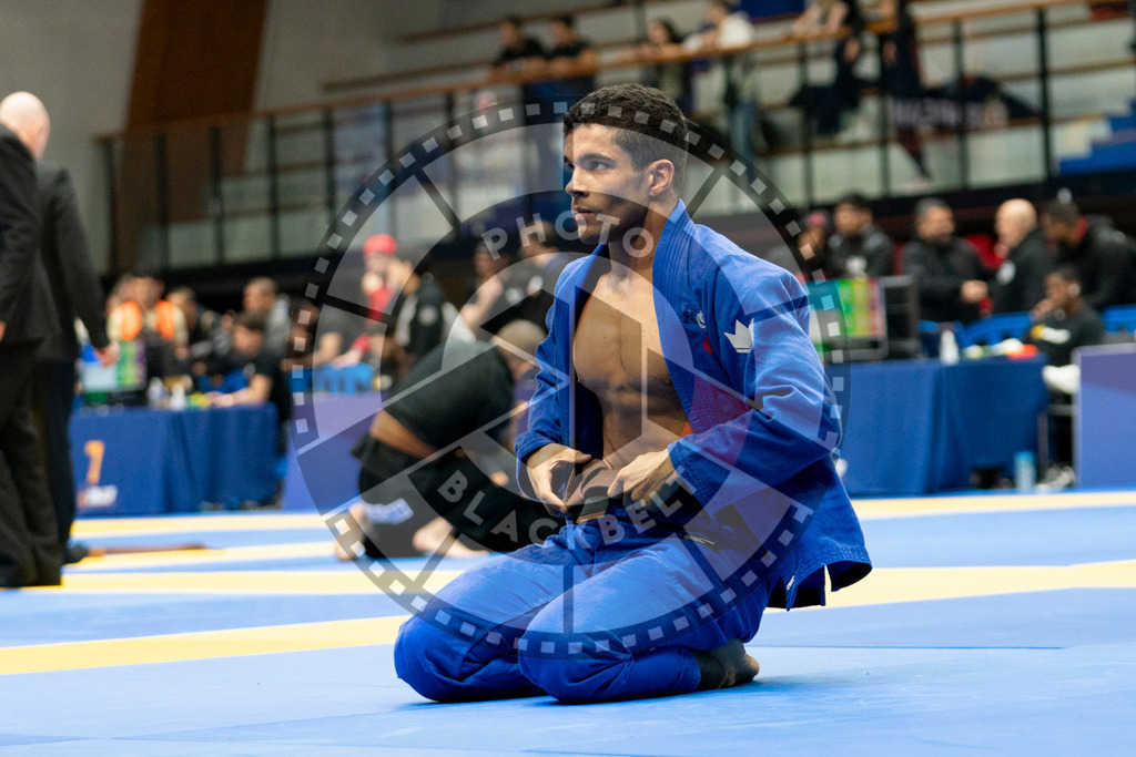 20240124PBB00340 | Fighters compete during the second day of the IBJJF European Championship in Paris, France, on January 24, 2024.