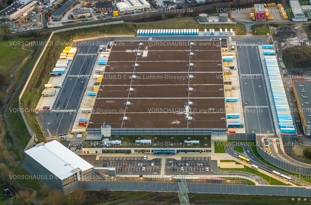 Witten230102457 | Luftbild, Amazon Logistikzentrum, Gewerbegebiet an der Brauckstraße, Rüdinghausen, Witten, Ruhrgebiet, Nordrhein-Westfalen, Deutschland