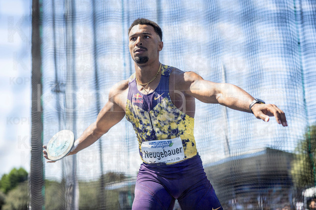 Multisport Event; Ratingen, 28.06.2026 | RATINGEN, GERMANY - JUNE 28, 2026 : Leo Neugebauer (GER / Germany) competing in the discus throw during the Multisport Event at Stadion Ratingen on June 28, 2026 in Ratingen, Germany.