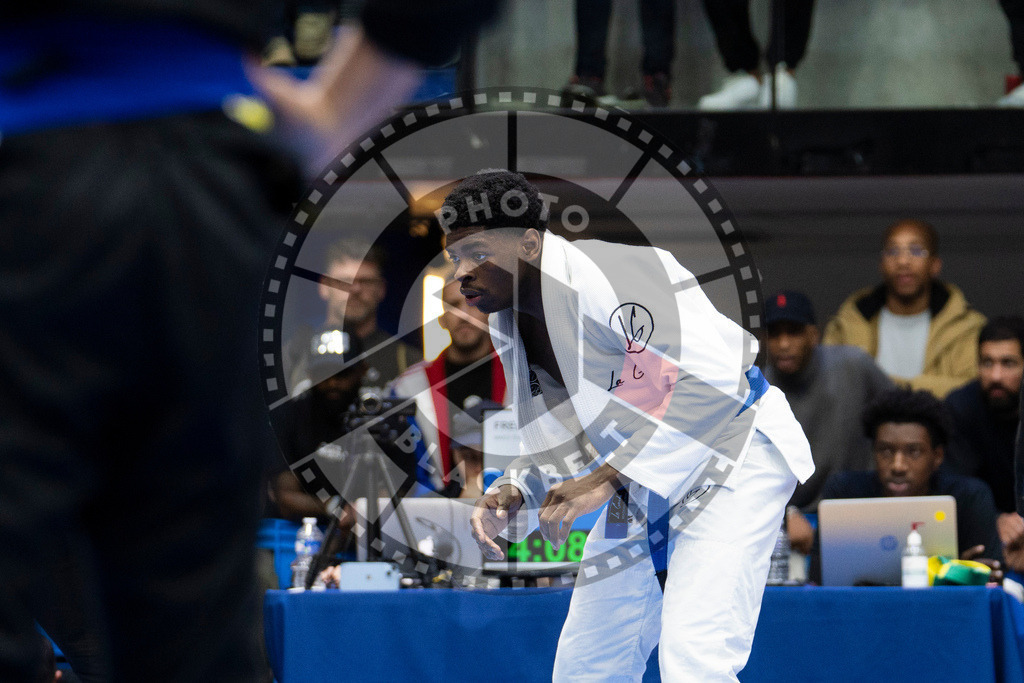 20240122PBB5263 | Fighters compete during the second day of the IBJJF European Championship in Paris, France, on January 22, 2024.
