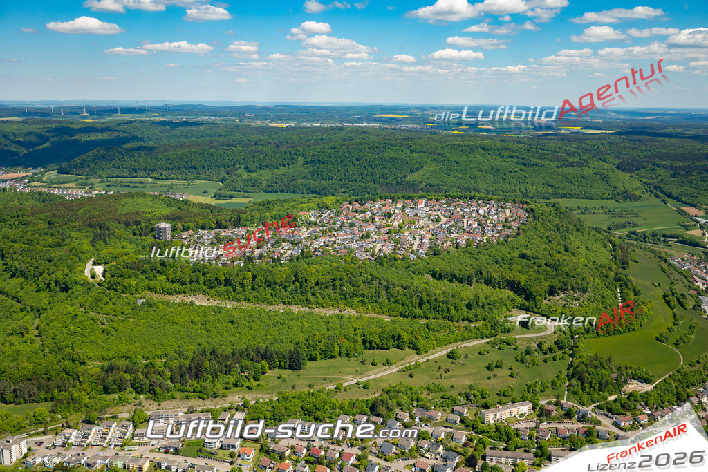 Schöne Luftaufnahme als Geschenk in Heide Oberkochen - Die Luftbildaufnahme wurde 2025 vom UL-Flugzeug heraus erstellt ( keine Drohne ) - Hochauflösende Luftaufnahme -Nicht vergleichbar mit Google Maps oder Satelittenbilder- Die Geschenkidee !Mit Lizenz und Bildrechte bestellbar