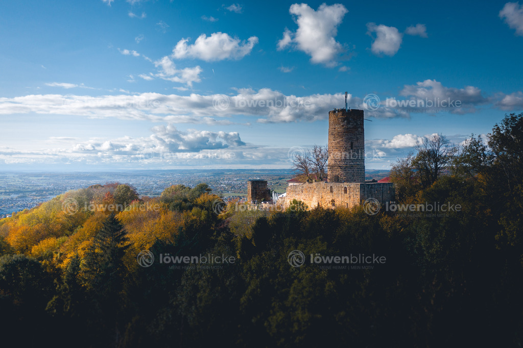 Burg Staufeneck bei Salach im Herbst | löwenblicke | shop