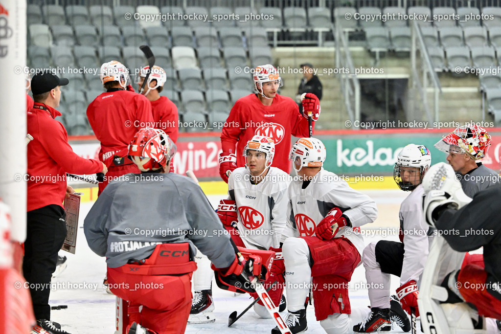 EC KAC Trainingsstart | Kirk Furey Headcoach EC KAC, EC KAC Trainingsstart, EC KAC Trainingsstart am 06.08.2025 in Klagenfurt (Heidi Horten Eishalle ), Austria, (Photo by Bernd Stefan)