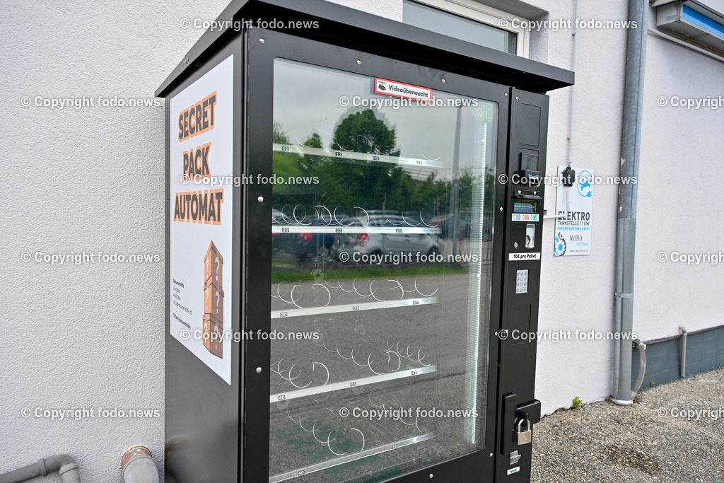Steyr_ Secret Pack Automat_ 08.05.2024-9 | 08.05.2024, Steyr, AUT, Steyr, im Bild Secret Pack Automat, nicht abgeholte Pakete, Amazon