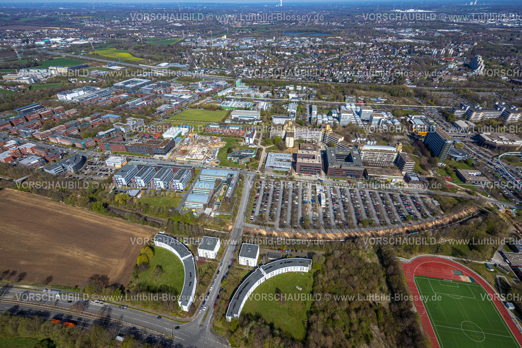 Dortmund220400898 | Luftbild, Technische Universität Dortmund mit Baustelle für das Forschungszentrum CALEDO, Campus Nord, Eichlinghofen, Dortmund, Ruhrgebiet, Nordrhein-Westfalen, Deutschland