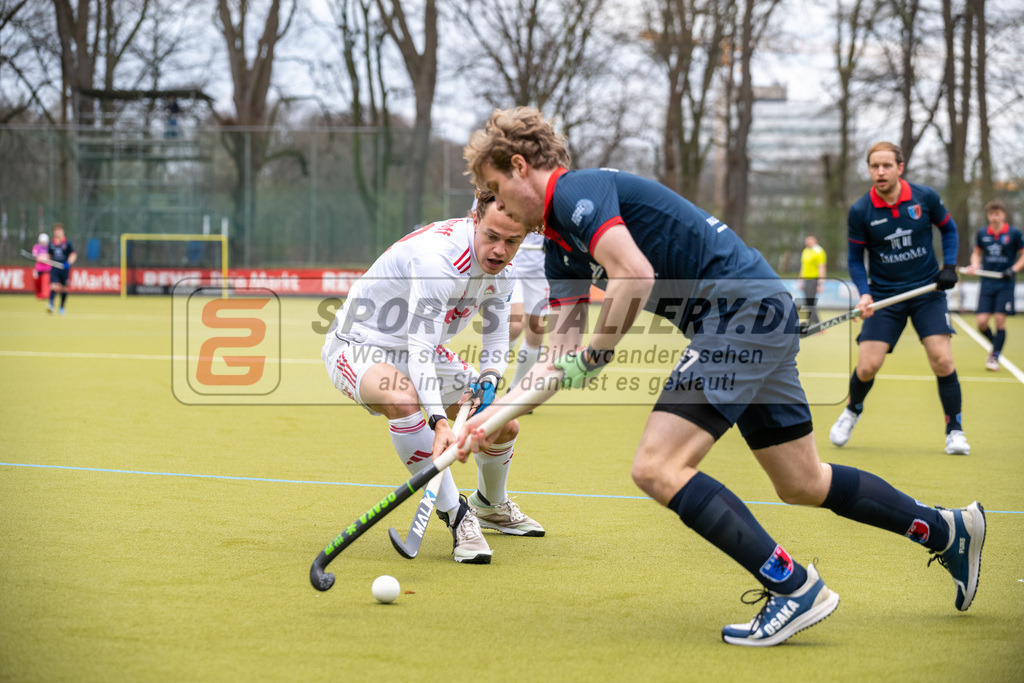 SFE_20250323_0050 | Köln, Deutschland, 23.03.2025:  Hockey 1. Bundesliga Herren Rot-Weiss Köln - Berliner HC im KTHC Stadion Rot-Weiss Köln Tennis and Hockey Club am 23.03.2025 in Köln, Deutschland. (Foto von Stephan Fehrmann)Köln, Germany, 23.03.2025: Hockey 1. Bundesliga Herren Rot-Weiss Köln - Berliner HC in KTHC Stadion Rot-Weiss Köln Tennis and Hockey Club at 23.03.2025 in Köln, Deutschland. (Foto from Stephan Fehrmann)