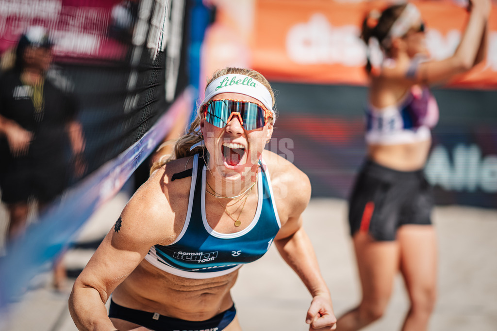 Beachvolleyball | Frauen | Allianz German Beach Tour 2024 | Tourstop Kühlungsborn | 11.08.2024 | Anna Behlen jubelt