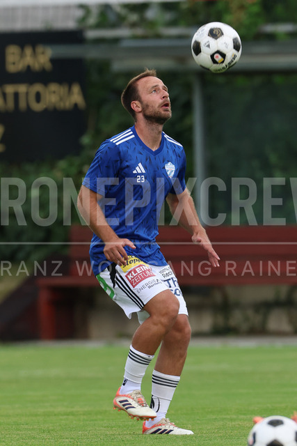 Friendly Match: SC Weiz vs TSV Hartberg in Weiz | Weiz, AUSTRIA, 01.JUL.26 - SOCCER - ADMIRAL Bundesliga, SC Weiz vs TSV Hartberg, test match. The image shows Tobias Kainz (Hartberg).
