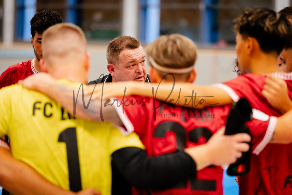 Futsal-Bundesliga, Saison 2025/2026, 2. Spieltag: SC Preußen Münster - FC Liria Futsal Berlin | Futsal-Bundesliga, Saison 2025/2026, 2. Spieltag, SC Preußen Münster empfängt FC Liria Berlin in der Universitäts-Sporthalle in Münster. Foto: sportfotografie.ms | Markus Paletta - Realisiert mit Pictrs.com