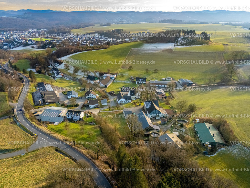 Finnentrop2502600080Sange | Luftbild, Sange, Ortsteil, Heggen, Finnentrop, Sauerland, Nordrhein-Westfalen, Deutschland