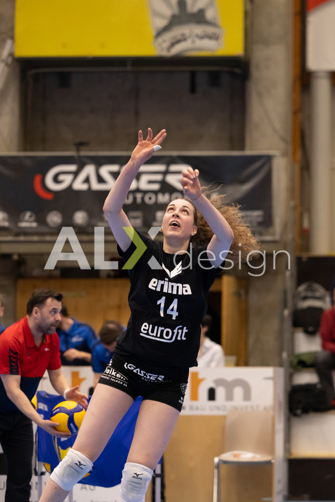 Volleyball I Frauen I Saison 2025-2026 I Volleyball NLA | Women I 1/2 Finals I  VC Kanti Schaffhausen - Sm'Aesch Pfeffingen I 18.03.2026 | 14 Josipa Marković (HR) (VC Kanti Schaffhausen) – Aussen - Realisiert mit Pictrs.com