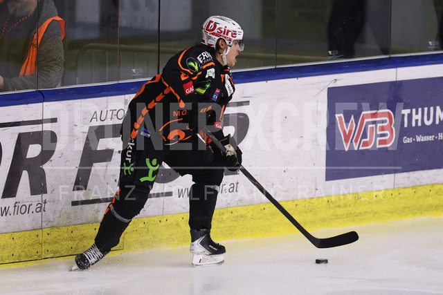 Moser Medical Graz 99ers vs EC iDM Wärmepumpen VSV – Ice Hockey    | Graz, Austria, 27.FEB.26 - ICE HOCKEY - ICE Hockey League, Graz 99ers vs Villacher SV. The image shows Manuel Ganahl (99ers).     