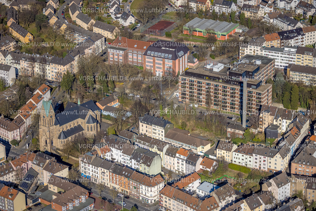 Hagen250302637 | Luftbild, St.-Josefs-Hospital Krankenhaus und Sekundarschule Altenhagen, Altenhagen, Hagen, Ruhrgebiet, Nordrhein-Westfalen, Deutschland