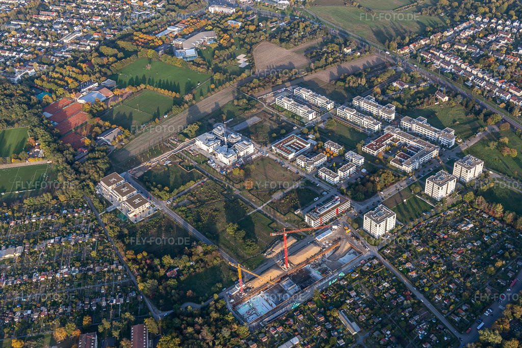 Luftbild: Technologiepark Karlsruhe im Ortsteil Rintheim in Karlsruhe im Bundesland Baden-Württemberg in Deutschland. Foto: IMG_123430.jpg vom 19.10.2020 durch Werner Riehm/FLY-FOTO.de