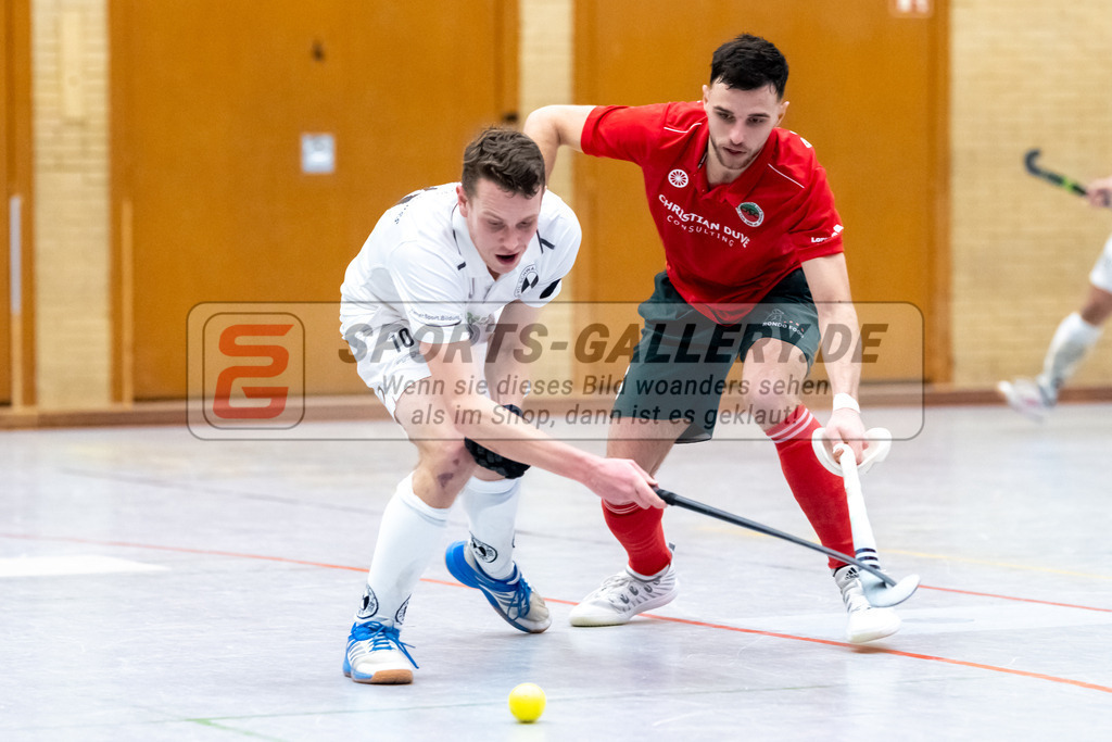 SFE_20230115_0116 | 1. Bundesliga Hockey Herren Schwarz-Weiss Neuss - Crefelder HTC am 15.01.2023 in  (Sporthalle Jahnerstrasse), Photo: Stephan Fehrmann 2022 (Sports-Gallery),Jan Mausberg ( Schwarz-Weiss Neuss #10 )