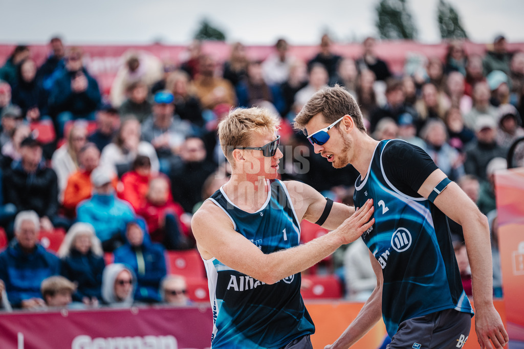 Beachvolleyball | Männer | German Beach Tour 2024 | Tourstop Bremen | 09.06.2024 | v.l. Jonas Reinhardt und Milan Sievers