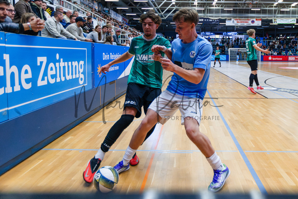 47. Stadtmeisterschaften im Hallenfußball 2025, Zwischenrunde, Zwischenrunde | Stadtmeisterschaften im Hallenfußball 2025, Zwischenrunde, Sporthalle Berg Fidel in Münster. Foto: sportfotografie.ms | Markus Paletta - Realisiert mit Pictrs.com