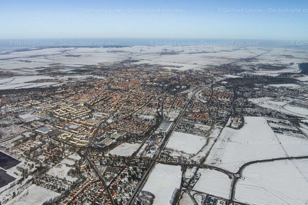 3301114-Gotha | Gesamtaufnahme Gotha, Winteraufnahme