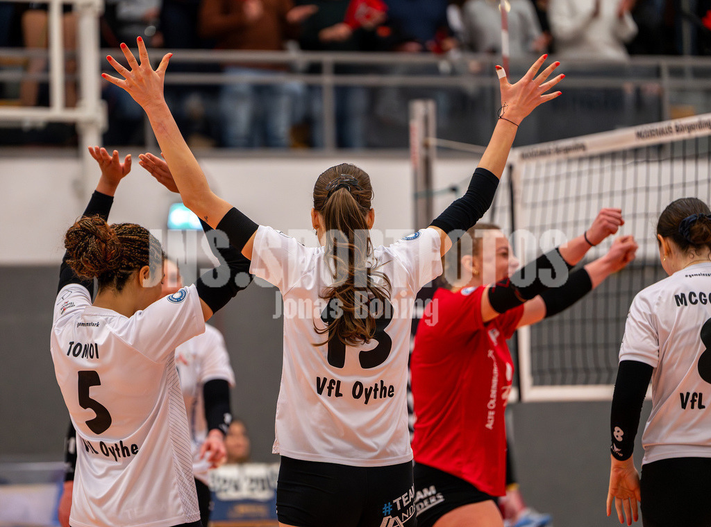 Volleyball I Frauen I Saison 2025-2026 I 2 Bundesliga Pro I 17. Spieltag VFL Oythe - VC Stralsund I 1941 | jns.sportfotos - Realisiert mit Pictrs.com