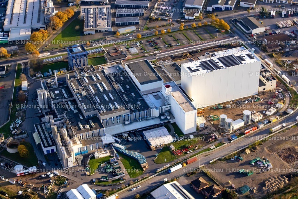 Luftbild Moers-5753 | Luftbildfotografie Lebensmittel- Hersteller "Moers Frischeprodukte GmbH & Co. KG" in Moers im Bundesland Nordrhein-Westfalen, Deutschland - Realisiert mit Pictrs.com