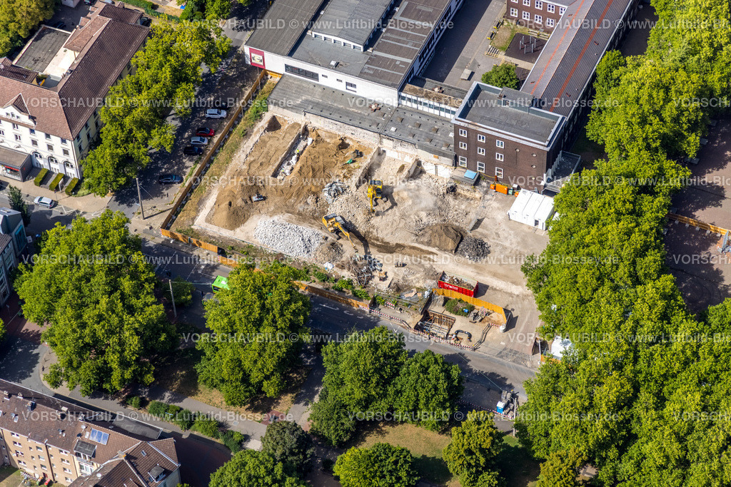 Oberhausen220800773 | Luftbild, Gesamtschule Osterfeld mit Baustelle Westfälische Straße, Osterfeld, Oberhausen, Ruhrgebiet, Nordrhein-Westfalen, Deutschland