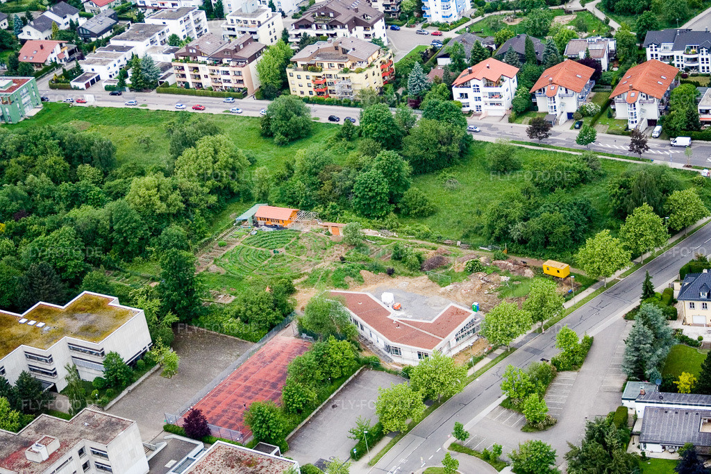 Luftbild: Waldorfschule Goetheschule im Ortsteil Südweststadt in Pforzheim im Bundesland Baden-Württemberg in Deutschland. Foto: IMG_2479.jpg vom 05.06.2006 durch Werner Riehm/FLY-FOTO.de