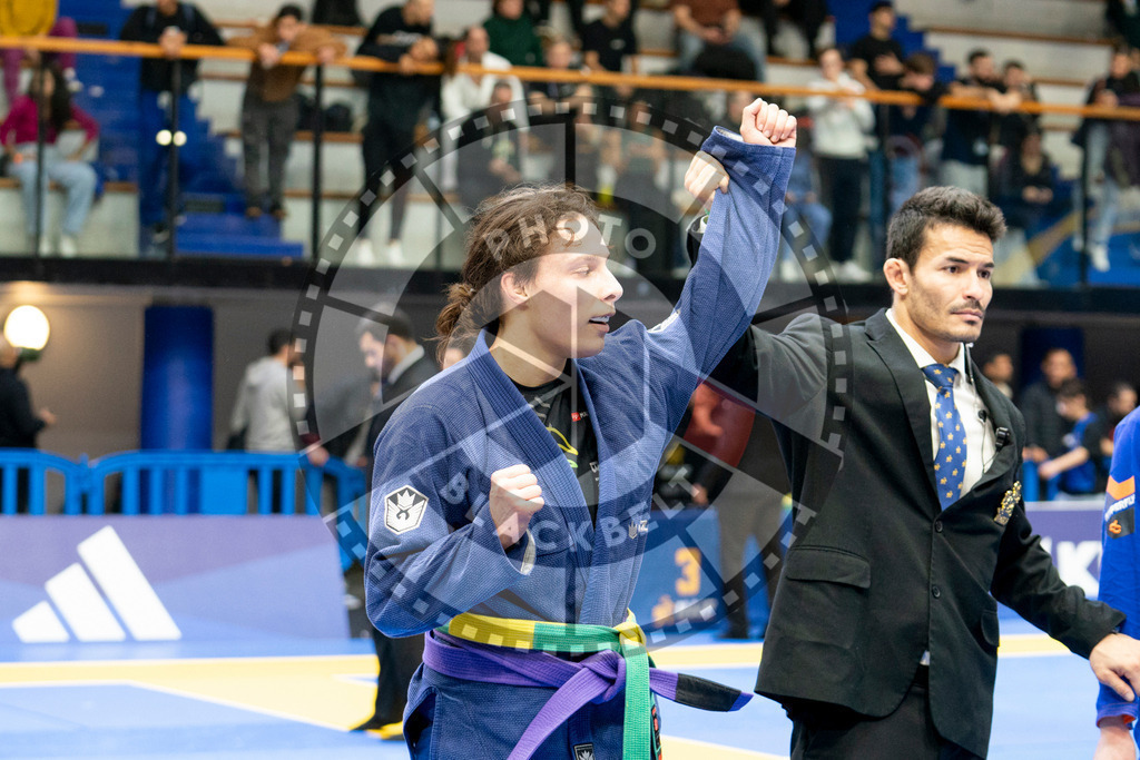 20240124PBB04374 | Fighters compete during the second day of the IBJJF European Championship in Paris, France, on January 24, 2024.