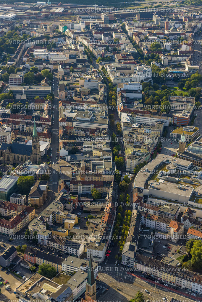 Hagen230903270 | Luftbild, Mittelstraße und Elberfelder Straße, Fußgängerzone und Einkaufsstraße, Mittelstadt, Hagen, Ruhrgebiet, Nordrhein-Westfalen, Deutschland