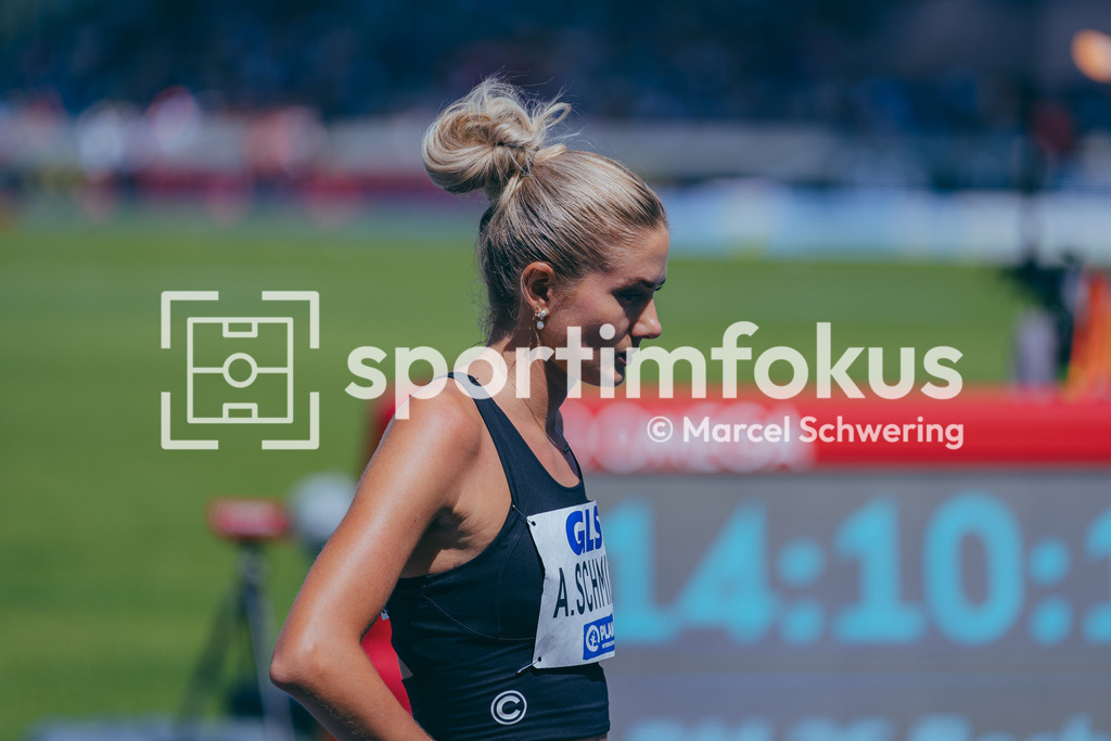 Deutsche Meisterschaften der Frauen und Männer 2026 | Alica Schmidt, SCC Berlin, 800-Meter-Lauf, Halbfinale, Deutsche Meisterschaften der Frauen und Männer 2026, Lohrheidestadion Bochum-Wattenscheid, 25.07.2026. Foto: Marcel Schwering / sportimfokus - Realisiert mit Pictrs.com