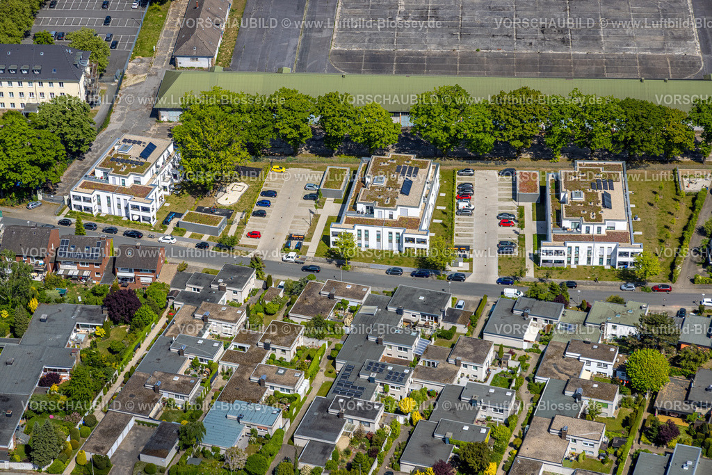 Hamm250500310Schuetzenstrasse | Luftbild, Neubaugebiet Schützenstraße, Dachbegrünung, Hamm , Ruhrgebiet, Nordrhein-Westfalen, Deutschland
