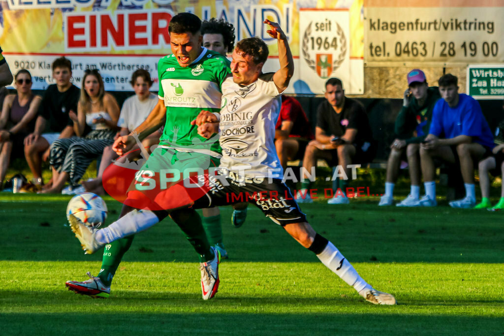 SV Donau - FC Lendorf 0-0, Kärntner Liga 3. Runde | Damjan Jovanovic (SV Donau Klagenfurt #49) SV Donau - FC Lendorf 0-0 am 12.08.2023 in Klagenfurt
(Sportplatz SV Donau), Austria, (Photo by Ernst Krawagner sport-fan.at) - Realisiert mit Pictrs.com