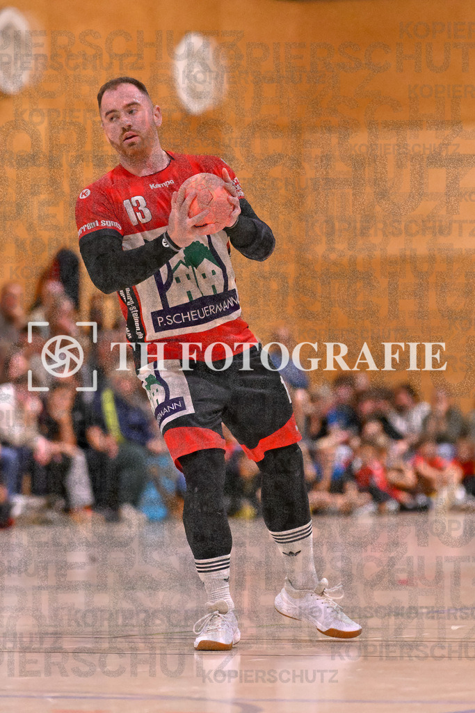 GER, SG Maulburg/Steinen - HSG Dreiland, Handball, Landesliga Suedbaden, 4. Spieltag, Saison 2024/2025, 12.10.2024 | Andre Leuchtmann (SG Maulburg/Steinen, #13)GER, SG Maulburg/Steinen - HSG Dreiland, Handball, Landesliga Suedbaden, 4. Spieltag, Saison 2024/2025, 12.10.2024Foto: TH Fotografie/Thomas Hess