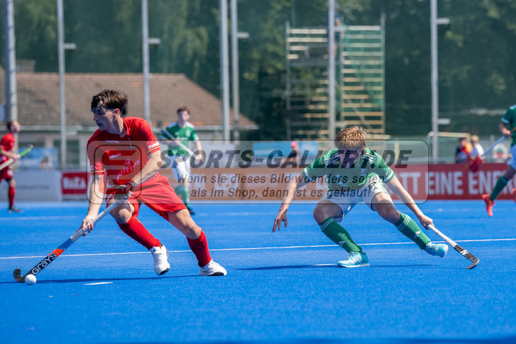 SFE_20230709_0008 | EuroHockey EM U18 Boys Belgium vs Ireland am 09.07.2023 in Krefeld (Gerd-Wellen-Hockeyanlage), Photo: Stephan Fehrmann 2023 (Sports-Gallery)