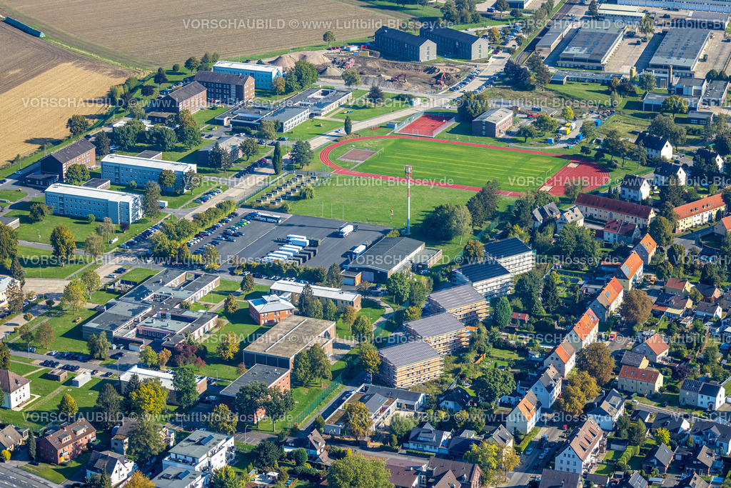 Unna220900106 | Luftbild, Baustelle und Neubaugebiet Heinrichstraße, Königsborn, Unna, Ruhrgebiet, Nordrhein-Westfalen, Deutschland