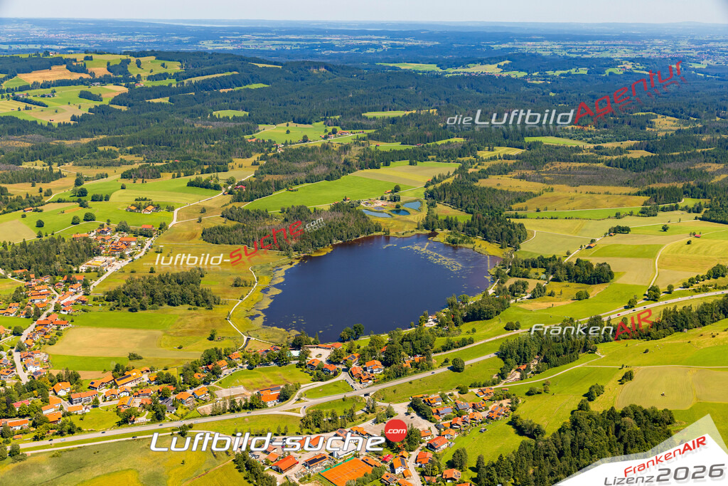 Luftaufnahme von Seeblick Bad Bayersoien Bild- Das Luftbild wurde 2025 vom UL-Flugzeug heraus erstellt ( keine Drohne ) - Hochauflösende Luftaufnahme -Nicht vergleichbar mit Google Maps oder Satelittenbilder- Die Geschenkidee !Mit Lizenz und Bildrechte bestellbar