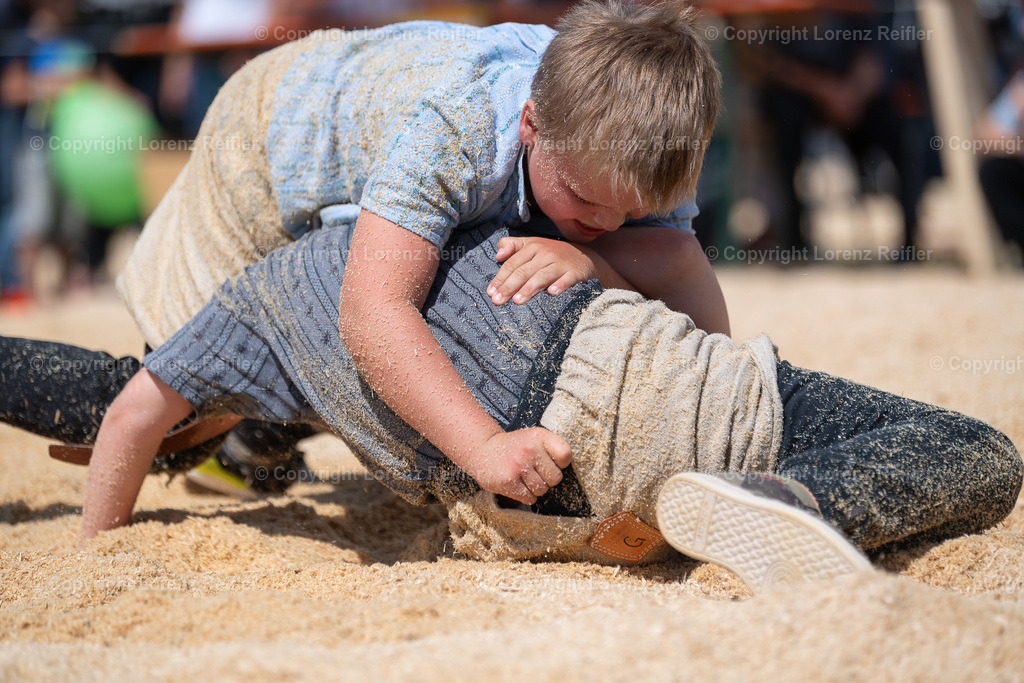Schwingen -  Appenzeller Kantonal Nachwuchsschwingfest 2023 | Oberegg, 8.7.23, Schwingen - Appenzeller Kantonal Nachwuchsschwingfest.