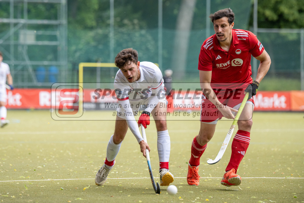 SFE_20250524_0058 | Köln, Deutschland, 24.05.2025:  Hockey 1. Bundesliga Herren Rot-Weiss Köln - Mannheimer THC im KTHC Stadion Rot-Weiss Köln Tennis and Hockey Club am 24.05.2025 in Köln, Deutschland. (Foto von Stephan Fehrmann)Köln, Germany, 24.05.2025: Hockey 1. Bundesliga Herren Rot-Weiss Köln - Mannheimer THC in KTHC Stadion Rot-Weiss Köln Tennis and Hockey Club at 24.05.2025 in Köln, Deutschland. (Foto from Stephan Fehrmann)