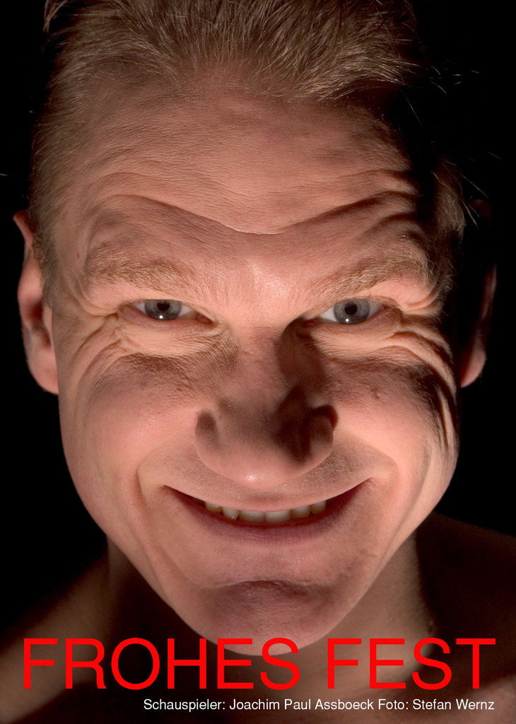 Postkartenentwurf | Schauspieler: Joachim Paul Assboeck Foto: Stefan Wernz - Realisiert mit Pictrs.com